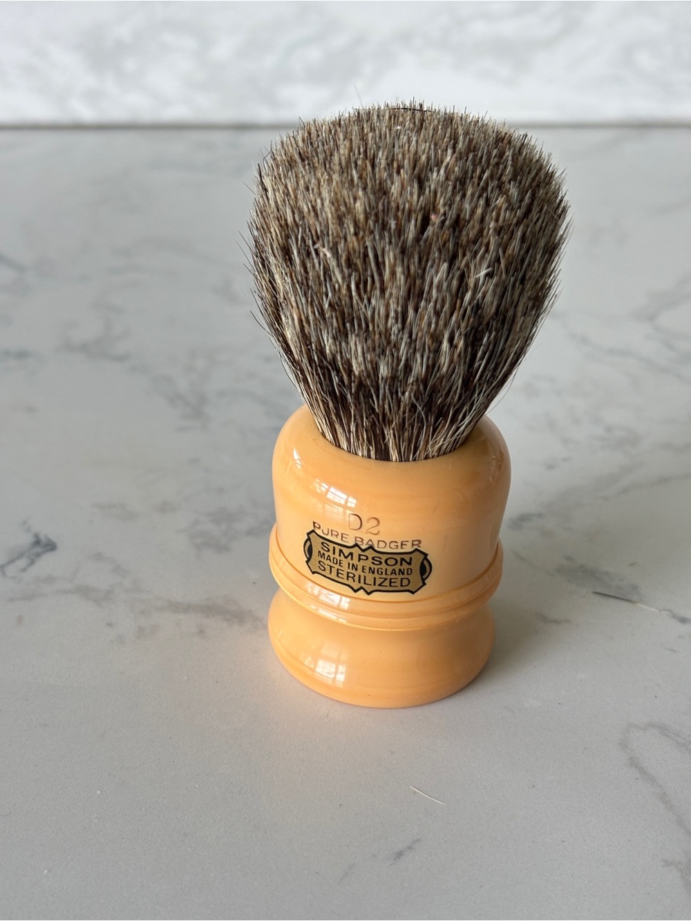 Vintage Simpson D2 Pure Badger Shave Brush